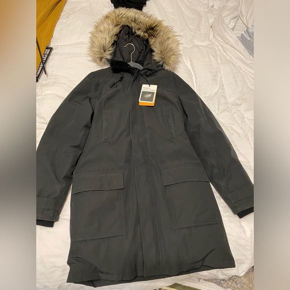 Aritzia TNA Bancroft Parka Down Winter Jacket Black L - Picture 8 of 13
